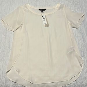 Banana Republic Cream Business Blouse XS Petite